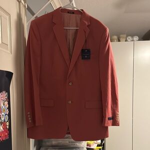 NWT Men’s Saddlebred Red Cotton Blazer 40R